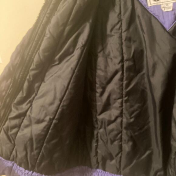 Vintage PA Originals 80s 90s Y2K retro nylon purple ski jacket parka coat size M - Picture 7 of 10